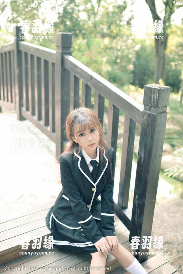 TGOD推女神 - 合集里的每一张图片，Akiki朱若慕都把制服穿出了不一样的风味