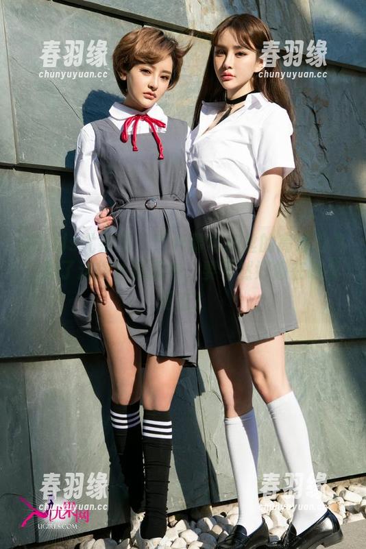 UGirls尤果网 - 于梓馨与灰丝的高清写真，到了这得注意眼神，要不然好像在哪里见过？